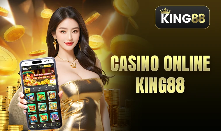 Sảnh Casino Online King88 thiết kế giao diện đẹp, chuyên nghiệp