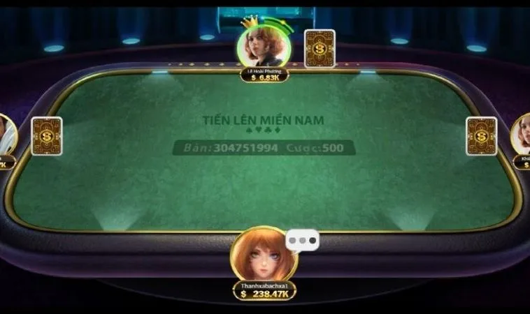 Bàn chơi Tiến Lên Miền Nam King88
