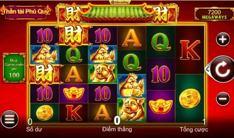Giao diện chơi Nổ Hũ Thần Tài King88