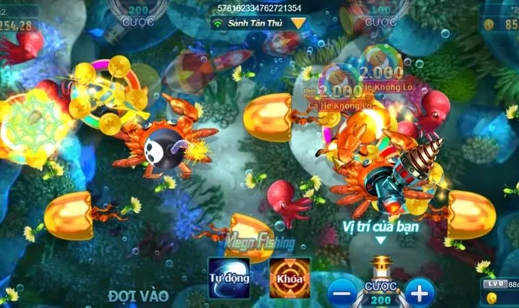Giao diện chơi Vua Bắn Cá King88