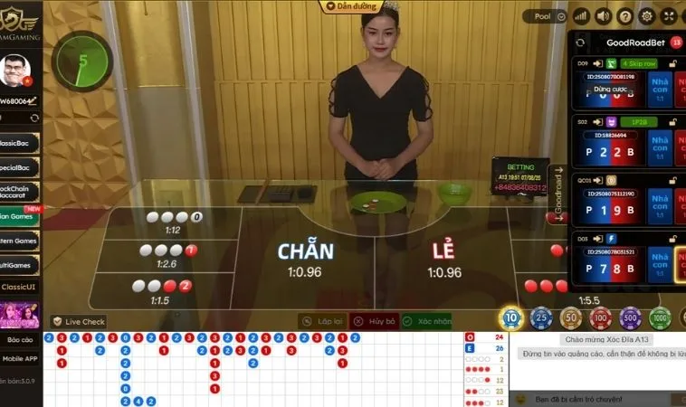 Bàn cược Xóc Đĩa King88
